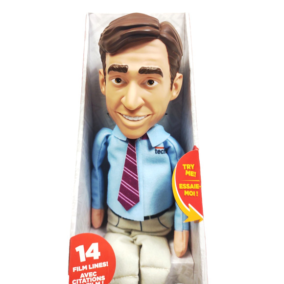 The 40 Year Old Virgin Andy Stitzer Shelf Talkers 12" Talking Plush Pull String - Picture 4 of 8